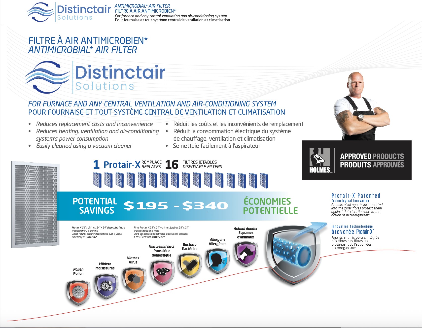 Protair-X unique filtration technology