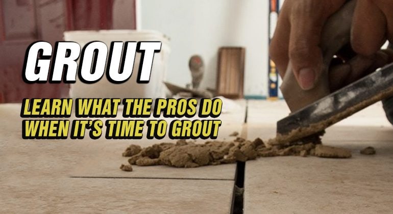 Learn what to do with grout - Mike Holmes Advice Make It Right