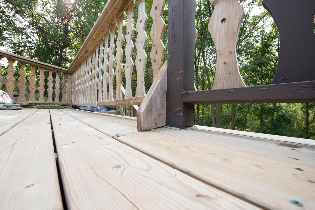 Photo of a wood deck