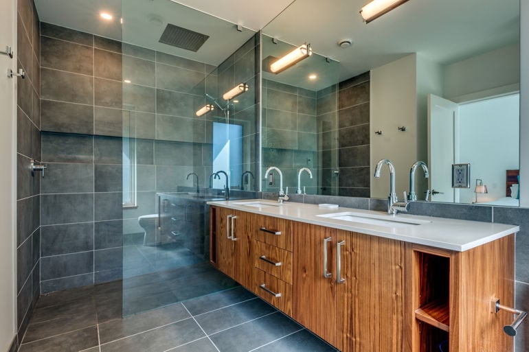 Pictured: Bathroom by RDC Fine Homes, a Mike Holmes Approved Builder.
