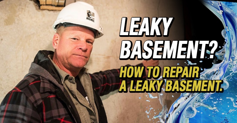 how to repair a leaky basement