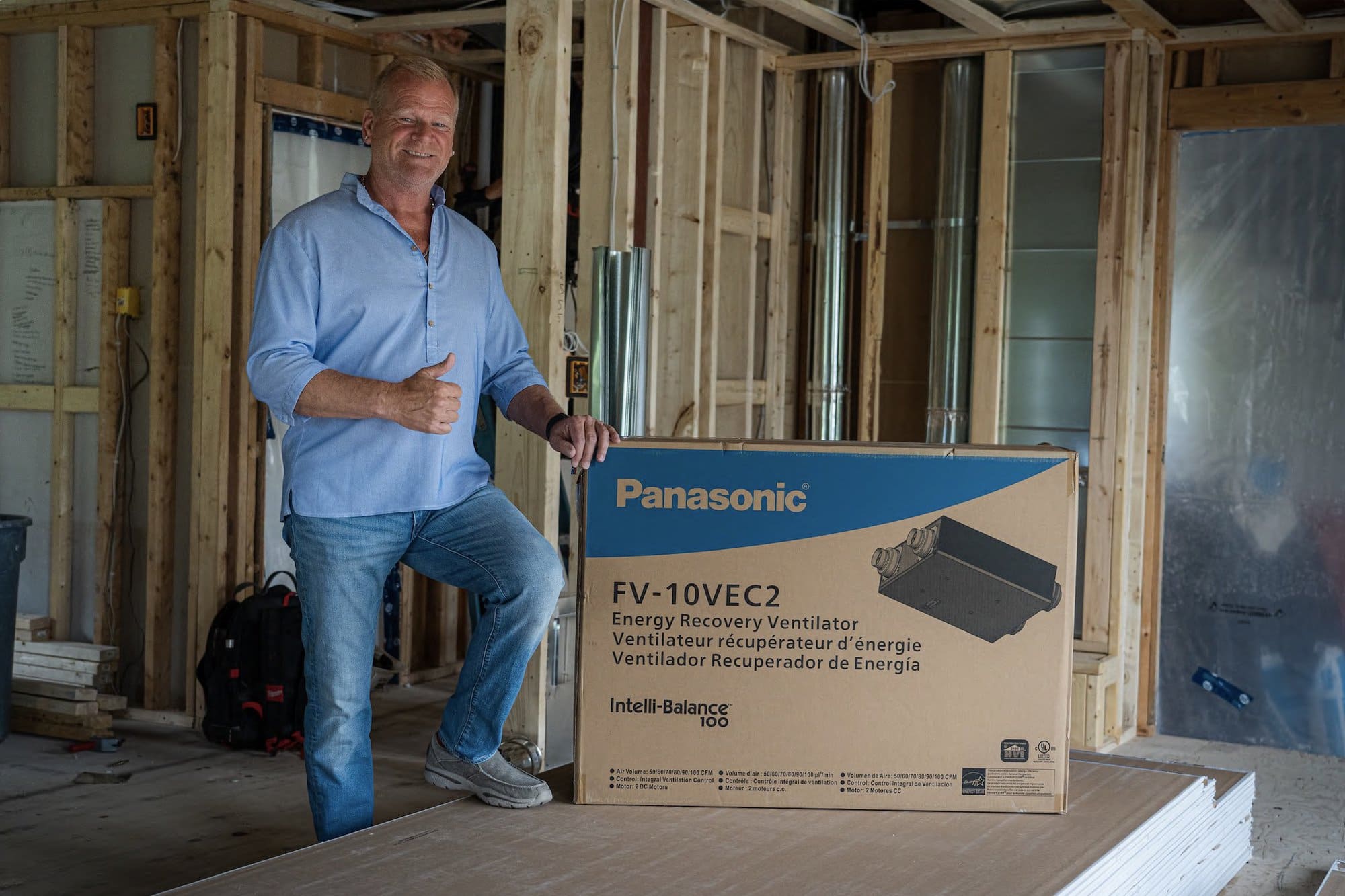 mike holmes installing an erv in his house