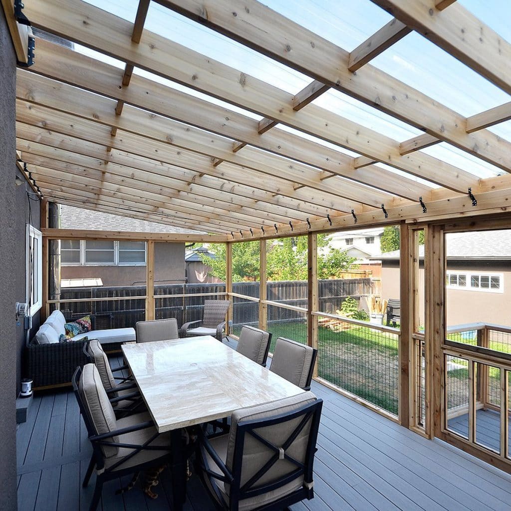 Outdoor Deck completed by All Canadian Renovations, Holmes Approved Homes Builder