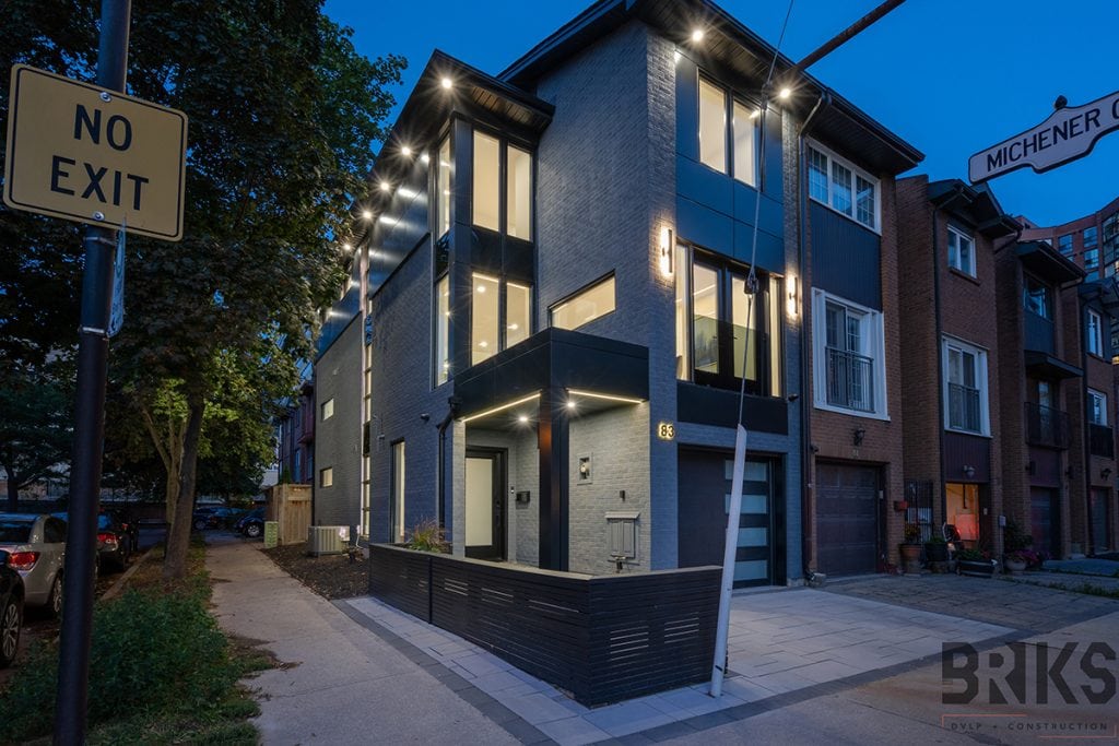 Exterior House Pot Lights. Photo from BRIKS, Holmes Approved Homes Builder Exterior House Pot Lights. Photo from BRIKS, Holmes Approved Homes Builder