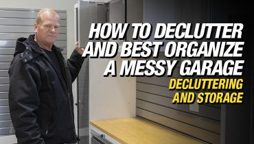 Mike Holmes advice on how to declutter and organize a messy garage