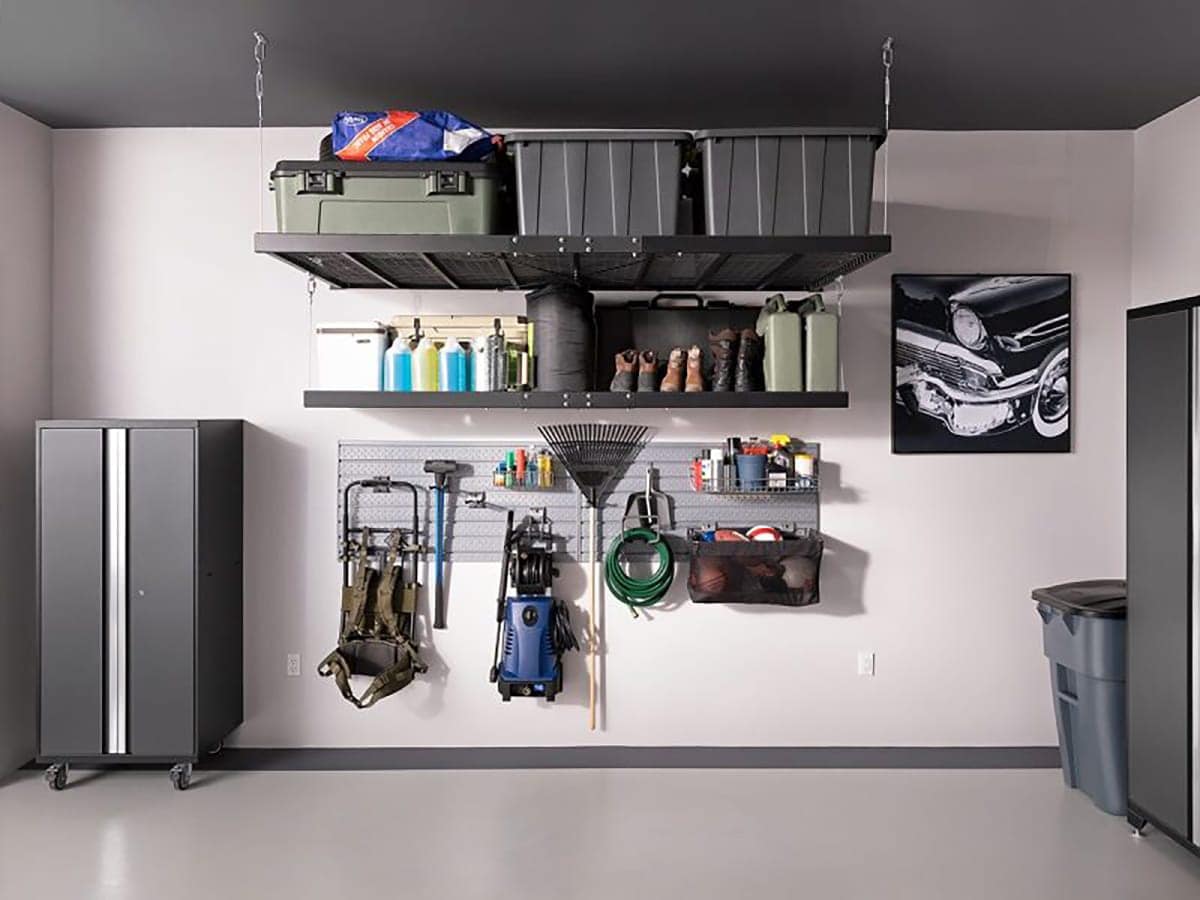 NewAge Garage Organizer - Wall Mounted Shelf Solutions