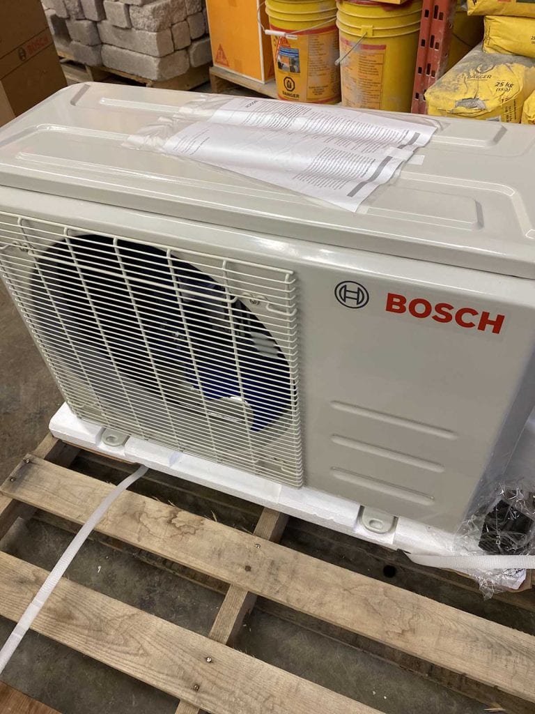 Bosch Climate 5000 Ductless System. Super quiet with sound levels as low as 20 dBA.