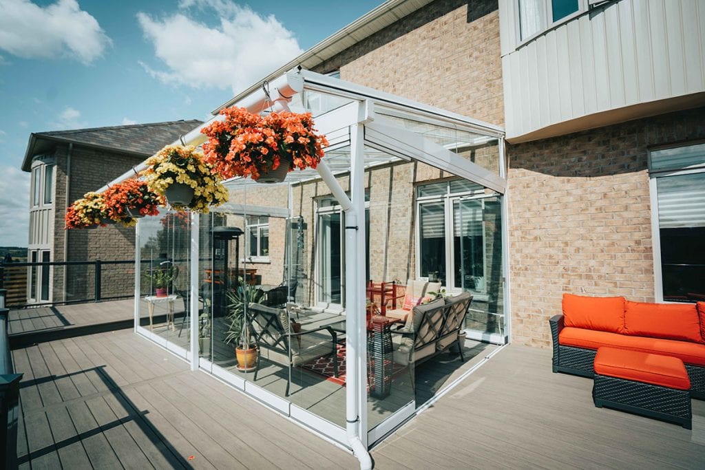 Sunrooms by Lumon allows homeowners to utilize a portion of your deck all year long.