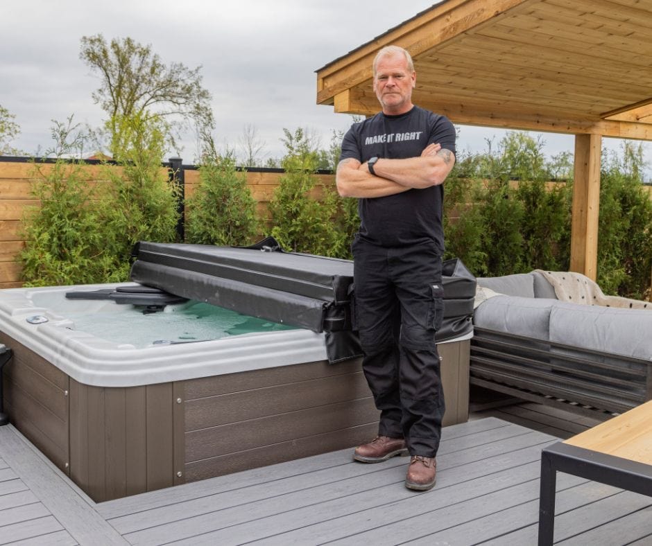 Mike Install Hot Tub