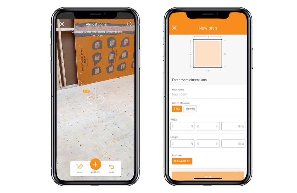 Schluter App has an augmented reality feature to plan your bathroom renovation.