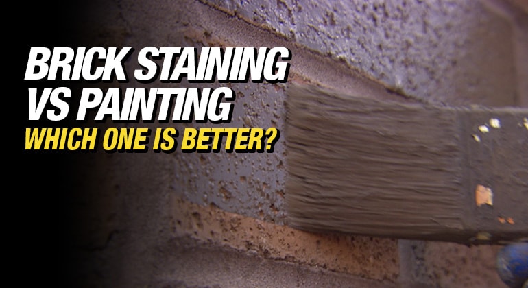 Brick staining vs Painting featured image