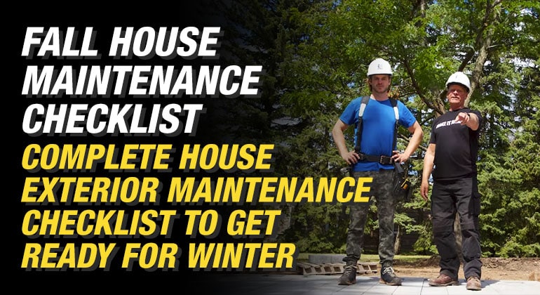 Fall House Exterior Maintenance Checklist