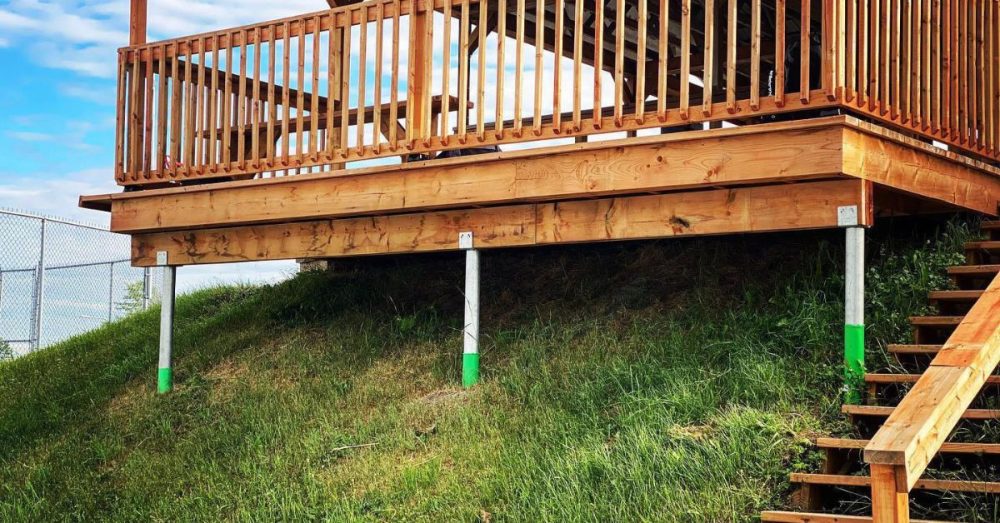 Techno Metal Posts Helical Piles are great for increasing the stability and security of your home or other structures like your deck for many years to come