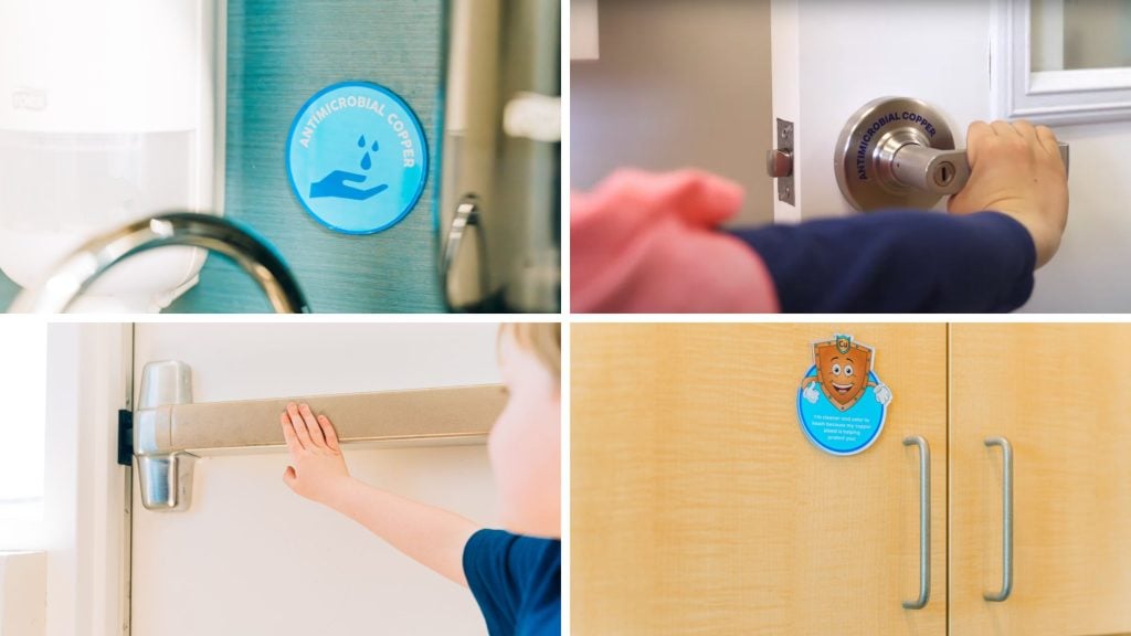 Laugh & Learn Daycare in Logan Lake, British Columbia sponsored by Teck Resources’ Copper & Health program incorporated a number of products with the copper surfaces technology in their facility.