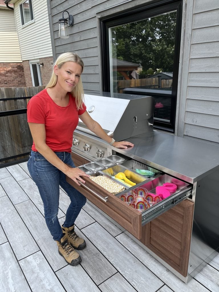 Sherry Holmes outdoor kitchen