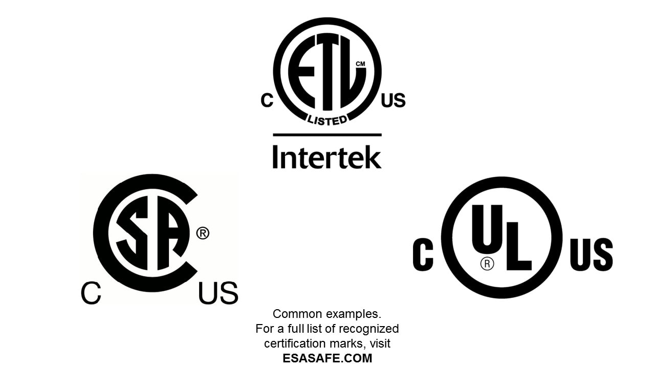 Common Examples of Certification Marks ESA