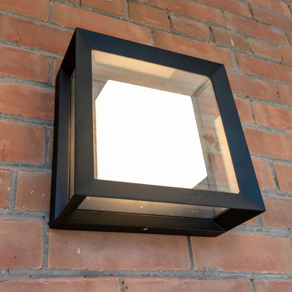 Smart outdoor light fixture installed on one of our projects for Holmes Family Rescue.