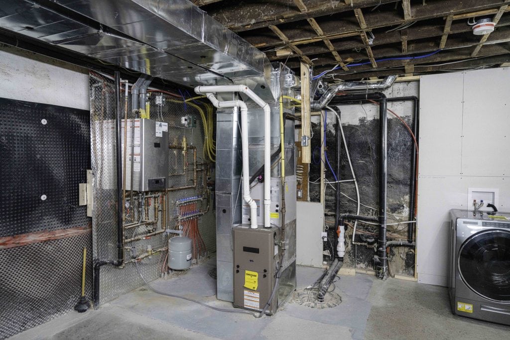 Furnace room from Mike Holmes project. Holmes Family Rescue