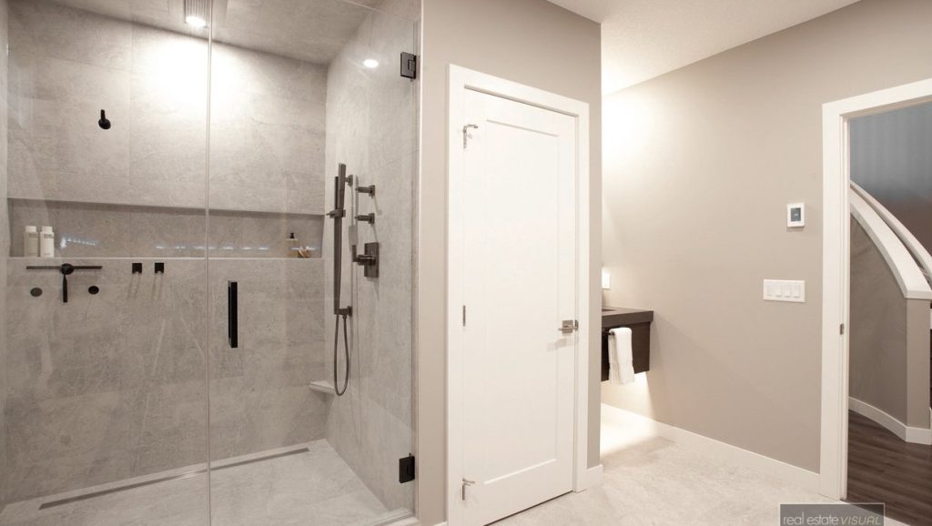 Basement bathroom renovation completed by Basement Builders, Holmes Approved Homes Builder