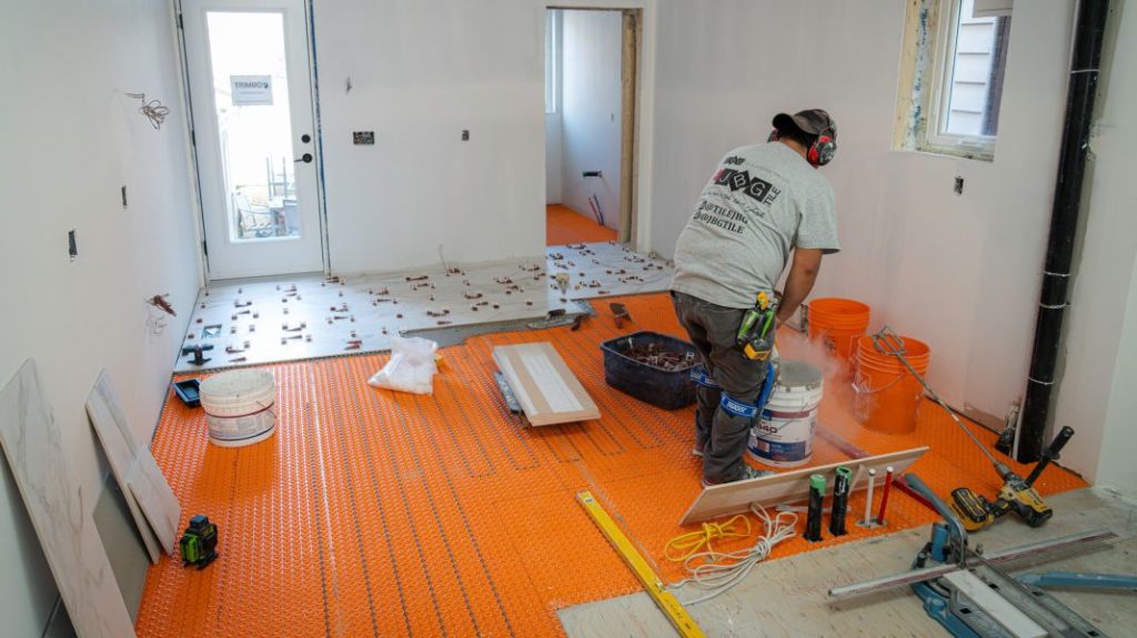 Schluter DITRA-HEAT Installed on Mike Holmes Project