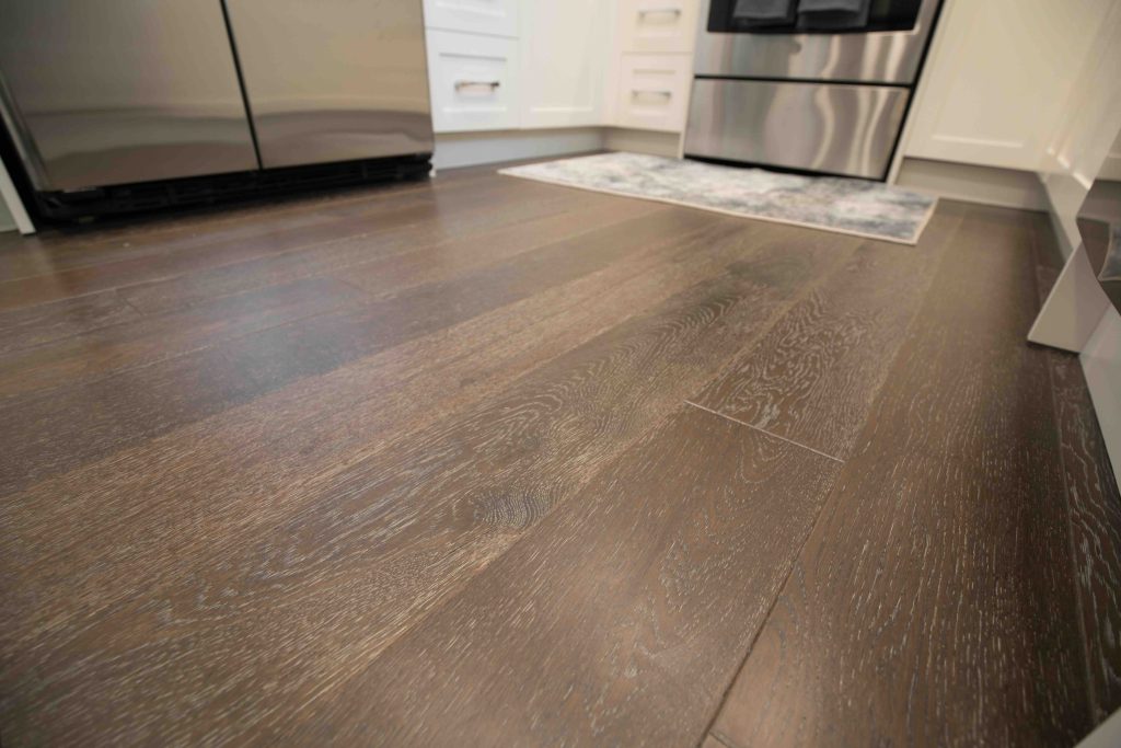 Engineered hardwood is durable and moisture resistant.