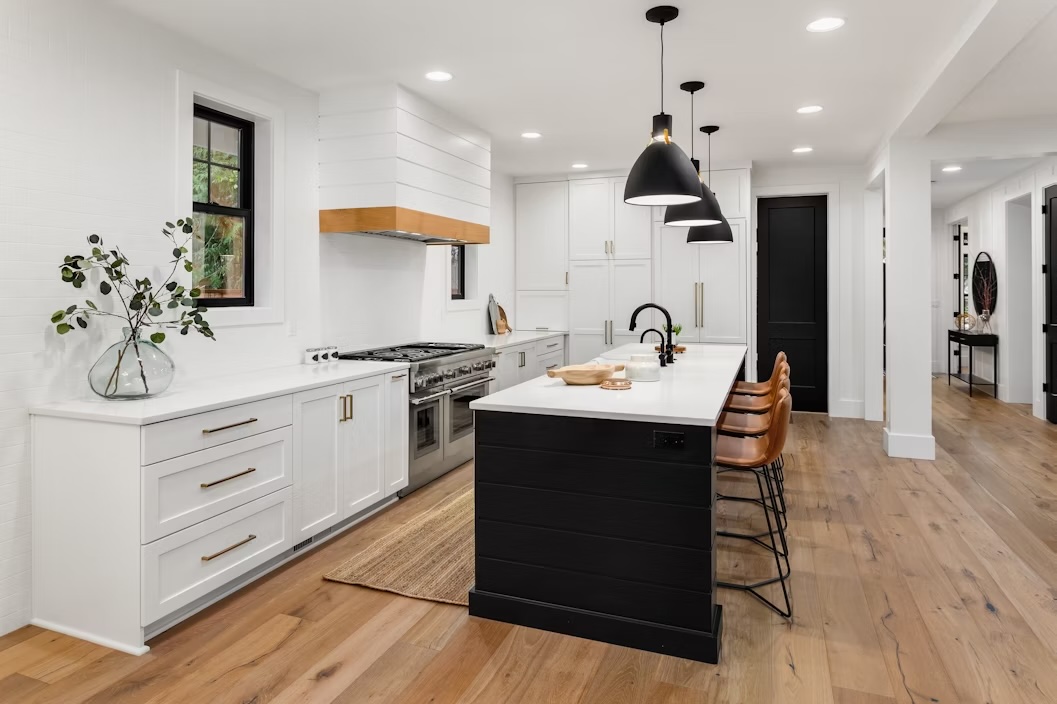 Close-up image of high-quality custom kitchen cabinets, highlighting durable materials, precise craftsmanship, and smooth finishes. The cabinetry reflects long-lasting construction designed to withstand daily use while maintaining a polished appearance.