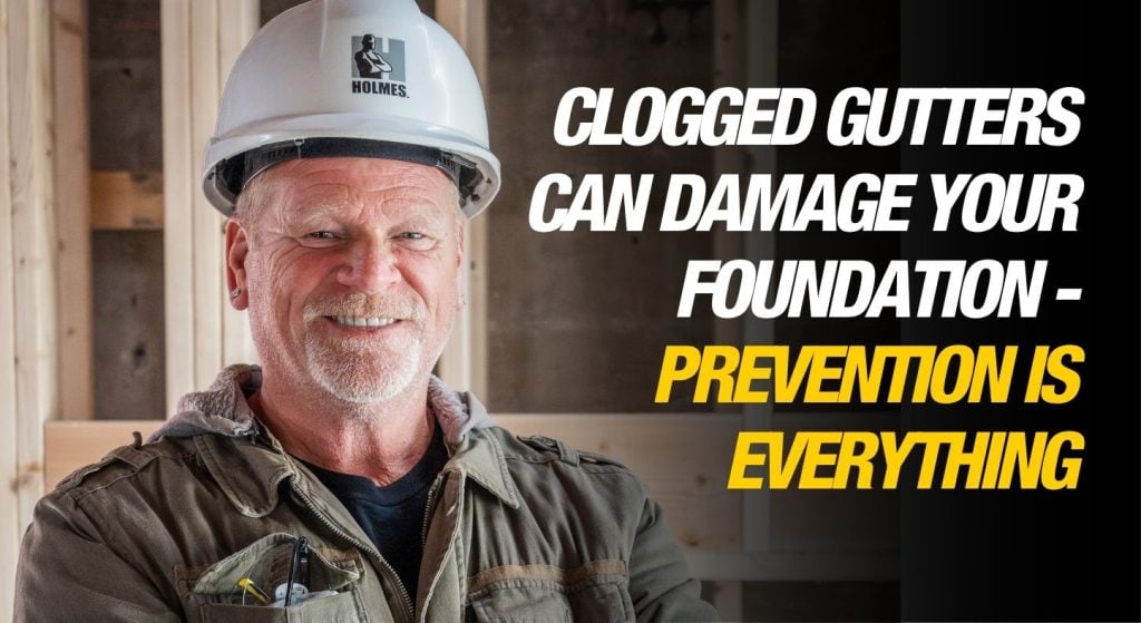 how do clogged gutters cause foundation problems or foundation cracks
