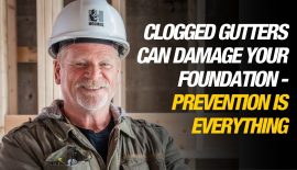 how do clogged gutters cause foundation problems or foundation cracks